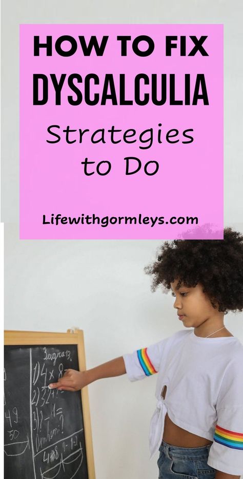 Dyscalculia is a learning disability related to challenges in math. Want to learn how to fix dyscalculia? See some helpful strategies here. 
#dyscalculia #specialneeds #learningdisability #earlychildhoodeducation #parenting Dyscalculia Strategies, Sped Math, Touch Math, Dyslexic Students, Teaching Math Strategies, Learning Disorder, Dysgraphia, Math Tutorials, Learning Differences