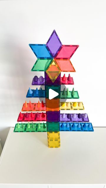 Katie | Our play adventures on Instagram: "I just love a colourful @connetix_tiles Christmas tree! Don’t you? The new rectangles are a game changer. Have you got some under the Christmas tree? #connetixtiles #christmastree #magnetictilecreations #stemplay #finemotorskills #openendedplay #magnetictiles #creativekids #creativeplay" Magnetic Tiles Christmas Tree, Connetix Christmas, Connetix Tiles, Magna Tiles, Under The Christmas Tree, Magnetic Tiles, Open Ended Play, Kid Activities, Creative Kids