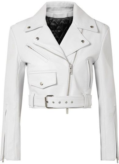 #ad #CommissionLink CALVIN KLEIN 205W39NYC - Cropped Leather Biker Jacket - White $2800 White Cropped Jacket, Cropped Biker Jacket, Cropped Moto Jacket, White Leather Jacket, Calvin Klein 205w39nyc, Biker Jackets, Party Kleidung, Cropped Leather Jacket, Real Leather Jacket