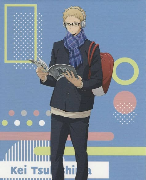 Tsukishima Kei Official Art, Tsukishima Official Art, Haikyuu Official Art, Kei Tsukishima, Haikyuu Tsukishima, Haikyuu Volleyball, Tsukishima Kei, Haikyuu Characters, Haikyuu Fanart