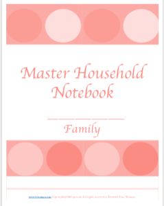 Master Household Notebook