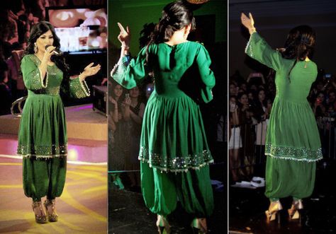 Afghan Singer Aryana Sayeed Aryana Sayeed, Afghanistan Kabul, Salwar Design, Afghan Style, Afghani Dress, Salwar Designs, Afghan Dresses, National Dress, Traditional Dress