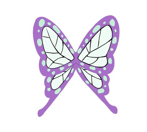 Shinobu Butterfly Clip, Shinobu Butterfly, Kocho Shinobu, Kochou Shinobu, Diy Templates, Shinobu Kocho, Butterfly Clips, Japan Style, Japan Fashion