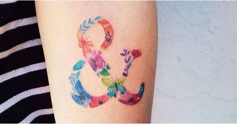 Punctuation Tattoos | POPSUGAR Beauty Ampersand Tattoo, Hero Tattoo, Timeless Tattoo, Semicolon Tattoo, Pin Up Tattoos, Rose Tattoo Design, Popsugar Beauty, Tattoos Gallery, Friend Tattoos