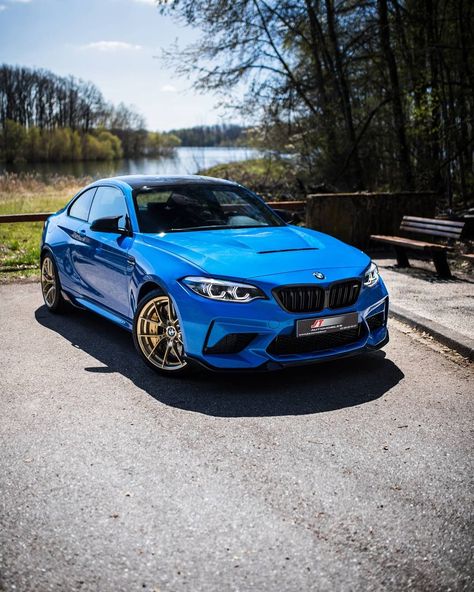 Bmw M2 Cs, Blue Bmw, Cars Collection, Bmw M2, Wooden Bench, Dream Garage, Take A Seat, Car Collection, Sport Cars