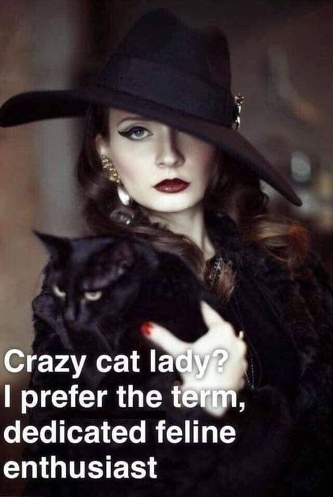 Look Retro, A Black Cat, Cat People, Pierre Balmain, Cat Quotes, Witchy Woman, Crazy Cat, Black Hat, Crazy Cat Lady