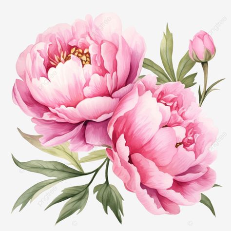 pink peony flowers watercolor clipart ai generated Decoupage Flowers, Peony Clipart, Design Hijab, Map Creator, Watercolor Peony, Clipart Flowers, Watercolor Peonies, Flowers Clipart, Peony Flowers