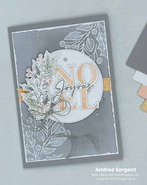 Noel Christmas Cards, Gray Granite, Create Christmas Cards, Stampin Up Christmas Cards, Paper Crafts Card, Wink Of Stella, Christmas Words, Christmas Arrangements, Stampin Up Christmas