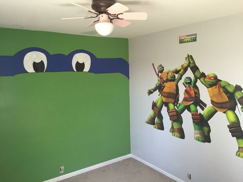 Almost done with Baby room.  Teenage Mutant Ninja Turtle! Teenage Mutant Ninja Turtles Bedroom Ideas, Ninja Turtle Bedroom Ideas, Ninja Turtle Room Ideas, Ninja Turtles Bedroom, Teenage Mutant Ninja Turtles Bedroom, Tmnt Room, Ninja Turtle Room, Ninja Turtle Bedroom, Turtle Bedroom