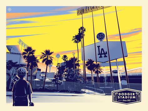 Stadium Aesthetic, Los Angeles Dodgers Stadium, Barber Tattoo, Stadium Art, Baseball Wall, East Los Angeles, Dodger Stadium, Baseball Baby, Dodgers Baseball