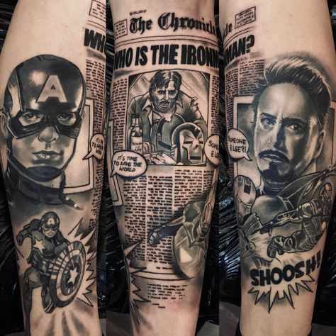 Ironman Tattoo Marvel, Ironman Tattoo, Collage Tattoo, Iron Man Tattoo, Stencil Outline, Marvel Tattoos, Tattoo Stencil Outline, Tattoo Cover, Tattoo Stencil