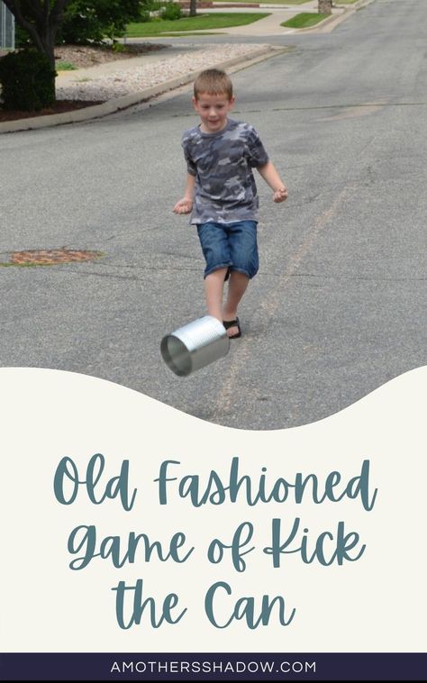 Do you ever just want to kick something and get away with it? Well you CAN! Come play Old Fashioned Game of Kick The Can. This game goes way back and is a favorite for all ages to play. Leave the technology gaming inside and get everyone outside, click on for the instructions #gamesforkids #gameday #playtime #play #playdate #kidsactivity #kidsactivities #qualitytime #teambuilding #freetime #playtime #funtime #momtips #dadlife #activitiesforkids #grandkids #grandson #grandmalife #summerbucketlist Kick The Can, Can Game, Old Fashioned Games, Hide And Seek, Dad Life, Team Building, Quality Time, Games For Kids, Good Times