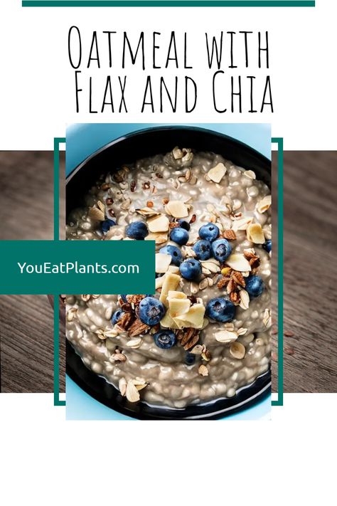 Are you looking for a delicious and nutritious breakfast that will give you the energy and vitamins you need to power through your day? Look no further! This oatmeal with flax and chia seeds is the perfect way to start your day. Not only is it packed with fiber and protein, but the flax and chia seeds add an extra dose of health benefits. So what are you waiting for? Visit post to find out how to make this delicious breakfast. Oatmeal With Chia And Flax Seeds, Flax Seed Oatmeal Recipes, Chia Seeds And Flax Seed Recipes, Flax Seed And Chia Seed Recipes, Chia And Flax Seed Recipes, Ground Flax Seed Recipes, Chia Flax Seed Recipes, Chia Seed Oatmeal, Food Recipes For Dinner Healthy