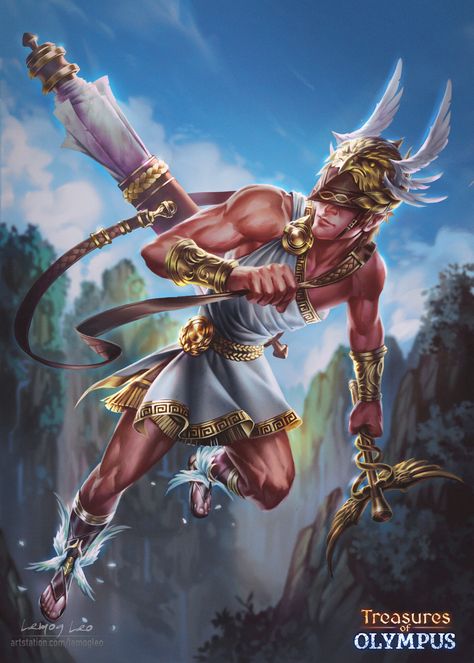 ArtStation - Hermes Hermes Cosplay, Zeus Art Greek Mythology, Zeus God, Male Art Men, Male Body Art, Greek Mythology Gods, Gods Of Egypt, Roman Gods, Greek Gods And Goddesses