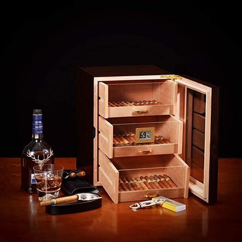 Diy Humidor, Humidor Plans, Best Humidor, Humidor Cabinet, Premium Cigars, Humidifiers, Gift For Father, Humidor, Hygrometer