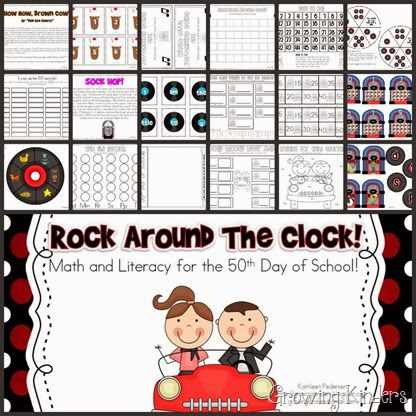 rockaroundtheclock Rock Your School Day Activities, 50th Day Of School, Clock Games, Prek Ideas, Rock Around The Clock, School Tool, School Celebration, Sight Word Activities, Poodle Skirt