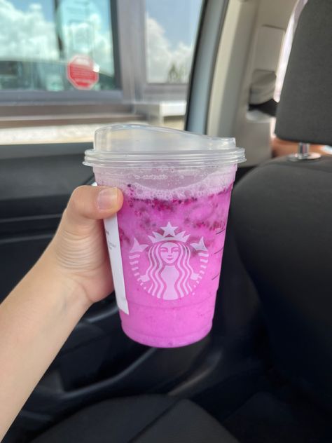 Refresher with coconut milk, dragon drink, starbucks drink idea, starbucks grande drink, refresher, drink ideas, pink drink, pink dragonfruit, starbucks mango dragonfruit Dragon Drink Starbucks, Dragon Drink, Drink Starbucks, Starbucks Aesthetic, Starbucks Drink, Pink Drink, Pink Dragon, Pink Drinks, Drink Ideas