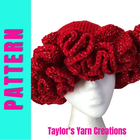 Thanks for the great review Khori B. ★★★★★! Do share your pictures! https://etsy.me/3N8I84T #etsy #crochet #crochethats #crochetrufflehat #crochetbuckethat #handmadehats #crochethatpattern #rufflehatpattern #buckethatpattern #taylorsyarncreations Bucket Hat Pattern Crochet, Crochet Bucket Hat Pattern, Crochet Ruffle Hat, Crochet Summer Hat, Hat Pattern Crochet, Ruffle Hat, Bucket Hat Pattern, Crochet Summer Hats, Crochet Ruffle