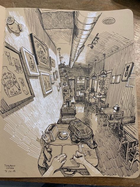 Perspective Sketch, Observational Drawing, Perspective Art, Architecture Drawing Art, Perspective Drawing, Arte Sketchbook, Sketchbook Inspiration, Cool Art Drawings, Sketchbook Art Inspiration