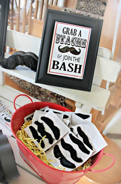 Mustache Party: It’s A Mustache Bash  http://mimisdollhouse.com/mustache-party/ Mustache Birthday Party, Moustache Party, Mustache Theme, Mustache Birthday, Mustache Baby Shower, Mustache Party, Decoration Photo, Adult Birthday Party, Photo Booths