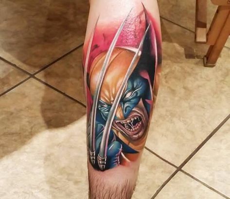 Wolverine tattoo by Edward Best X Men Tattoo, Dc Tattoos, Xmen Tattoo, X Men Wolverine, Wolverine Tattoo, Tattoo Planet, Comic Tattoo, Men Tattoo, Marvel Tattoos