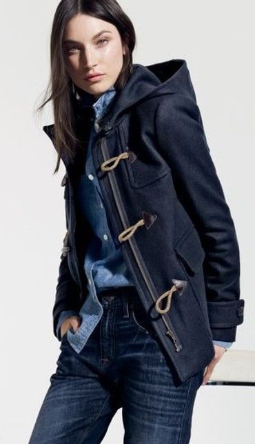 Closet Wishlist, Coat Style, Duffle Coat, Simple Fashion, Pea Coat, Coat Fashion, Fall Winter Outfits, Winter Style, Her Style