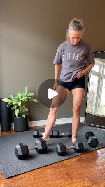 Cheryl Coulombe • LIFT WITH CEE on Instagram: "LEG DAY quad focus Was short on time so I took TWO exercises and made them aBsoLUTelY sUCk, to create this quick but effective lower body workout. People have all sorts of excuses as to why they’re not growing great legs… no gym equipment need more exercises haven’t found the best exercise dumbbells aren’t heavy enough too old not enough time Stop holding yourself back with the BS. Built by dumbbells. Get after it. 💪🏻♥️ #dumbbells #dumbbellworkout #weightlifting #weightliftingwomen #weightliftingmotivation #weighttraining #weighttrainingforwomen #weightstraining #weightsworkout #liftweights #fitness #exercise #workoutsforwomen #homeworkout #gymmotivation #gymworkout" Cheryl Coulombe, Weight Lifting Motivation, Best Gym Workout, No Gym, Leg Day Workouts, Weight Lifting Women, Best Exercise, Great Legs, Dumbbell Workout