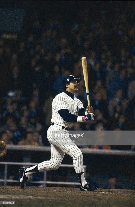 Career highlights and awards  14× All-Star (1969, 1971–1975, 1977–1984)  5× World Series champion (1972–1974, 1977, 1978)  AL MVP (1973)  2× World Series MVP (1973, 1977)  2× Silver Slugger Award (1980, 1982)  4× AL home run leader (1973, 1975, 1980, 1982)  AL RBI leader (1973)  Oakland Athletics No. 9 retired  New York Yankees No. 44 retired  Athletics Hall of Fame Famous Baseball Players, Footballers Wives, Reggie Jackson, Famous Pictures, Sports Movie, Baseball Photos, Mlb Players, Ny Yankees, Home Run