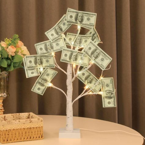 Money Tree Gift, Present Card, Display Tree, Tree For Christmas, Money Flowers, Creative Money Gifts, Jar Centerpieces, Gift Holders, Unique Christmas Trees