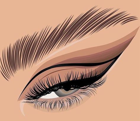 Beautiful Eye Drawing, Art Maker, Eyelash Logo, Eyelash Extentions, Lashes Logo, Brow Lash, Brow Lamination, Illustration Art Girl, Beautiful Eye