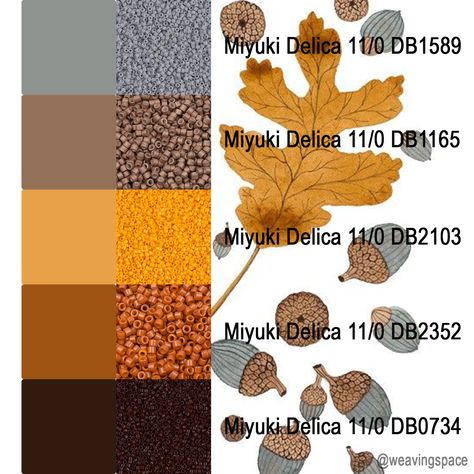 Miyuki Delica 11/0 Color Palette of @weavingspace Miyuki Beads Color Combos, Delica Color Palette, Miyuki Color Combination, Miyuki Delica Color Palette, Miyuki Color Palette, Color Palette Jewelry, Collars Diy, Beads Colors, Good Morning Flowers Pictures