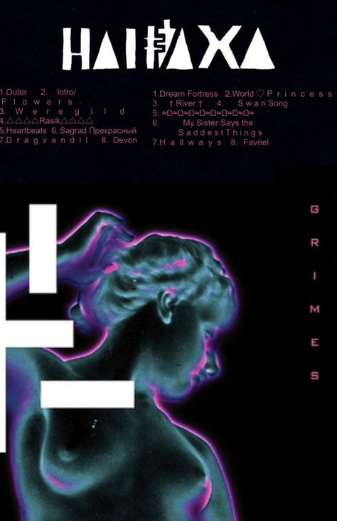 Halfaxa Grimes, Grimes Album Cover, Grimes Halfaxa, Space Entity, Grimes Poster, Grimes Album, Grimes Artwork, Grimes Wallpaper, Grimes Visions