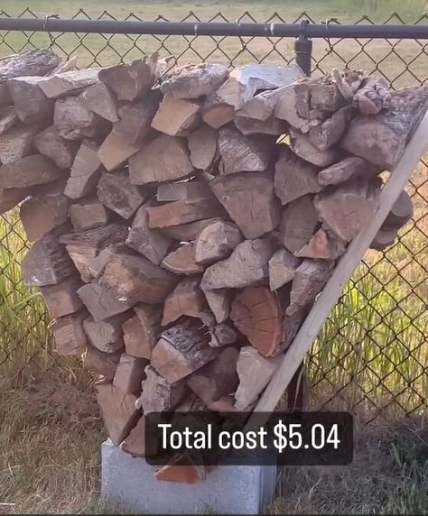 Diy Wood Stacking Rack, How To Stack Firewood Outside, Storing Wood Outside, Cinder Block Firewood Holder, Wood Pile Storage Outdoor Diy, Diy Firewood Storage Outdoor, Pallet Firewood Storage, Diy Firewood Holder, Outdoor Firewood Storage Ideas