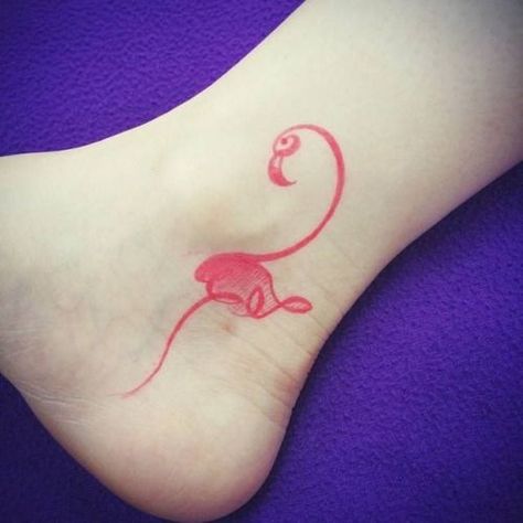 💖 Experience Tattoo, Tattoo Regret, Inner Ankle Tattoos, Tattoo Ankle, Flamingo Tattoo, Hp Tattoo, Flamingo Art, Temporary Tattoo Designs, Ankle Tattoo