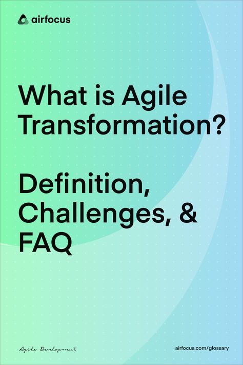 Agile transformation refers to a company or organization’s full transition into the agile mindset, but at a deeper level than you might expect. It doesn’t just apply to the product development team. Instead, agile transformation is concerned with reshaping the business as a whole. Agile Mindset, Agile Transformation, Agile Methodology, Product Management, Business Leadership, Product Development, Life Cycle, Life Cycles, Professional Development