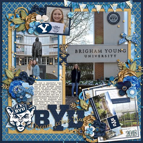 Credits:  Cindy's Layered Templates - Half Pack 206: Photo Focus 88 by Cindy Schneider   #Believeinmagic: Glass Slipper Collection by Amber Shaw & Studio Flergs  Layout by Kjersti Sudweeks  12x12 Layout  Sweetshoppe Designs  College Layout BYU  Digiscrap  Scrapbook College Graduation Scrapbook Ideas, College Scrapbook Layouts, College Scrapbook Ideas Layout, Scrapbook Ideas College, Senior Scrapbook Ideas Layout, Uni Scrapbook, Prom Scrapbook Layouts, Graduation Scrapbook Layouts, Graduation Scrapbook Ideas