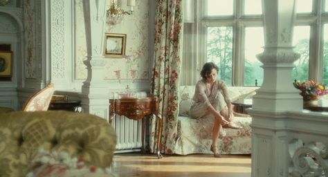 Atonement Interior Umbrellas Of Cherbourg, White Wicker Furniture, The Danish Girl, Mommy Dearest, Septième Art, Atonement, Cinematic Photography, Film Set, Period Dramas