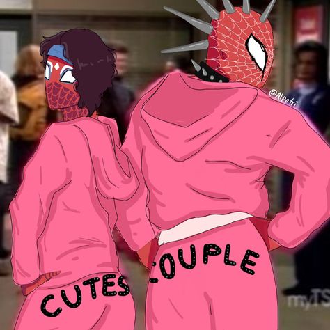 Pav X Hobie, Punkflower Fanart, Spider Man India, Goten Y Trunks, Hobie Brown, Ship Name, Spider Punk, Deadpool And Spiderman, Spiderman 3