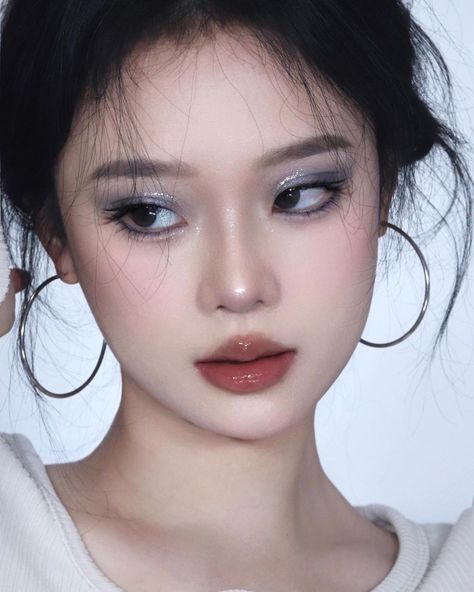 Makeup Layout, J Makeup, Asian Makeup Looks, Blue Makeup Looks, Natural Makeup Tutorial, Youtube Makeup, Dope Makeup, Doll Makeup, Makeup Obsession