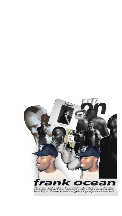 Frank Ocean Collage Frank Ocean Collage, Ocean Collage, Scribble Art, Frank Ocean, Collage, Art