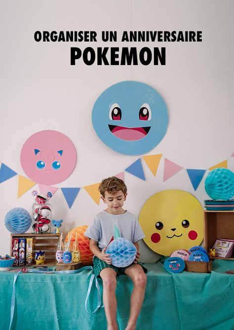 anniversaire pokemon Pokemon Diy, Pokemon Theme, Pokemon Party, Pokemon Birthday, Pokemon, Cricut, Birthday, Pokémon