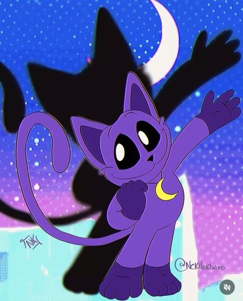 Poppys Playtime, Poppy's Playtime, Diy Dragon Costume, Fnaf Crafts, Black Cat Anime, Poppy Drawing, Fnaf Wallpapers, Purple Cat, Poppy Playtime