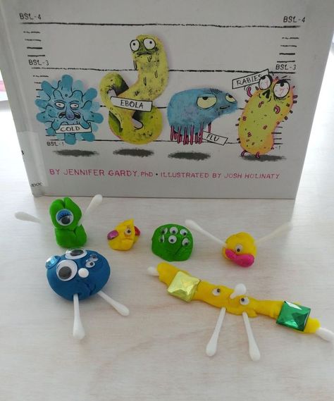 Germs Preschool Activities, Germ Crafts, Germs Preschool, Germs Lessons, Germs Activities, Healthy Habits Preschool, Books And Crafts, Hygiene Activities, Activities Ideas