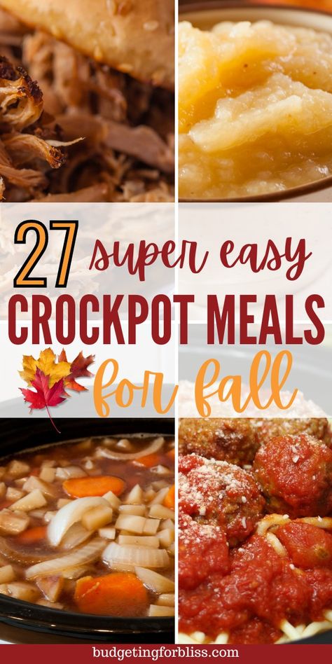 Easy Dump And Go Crockpot, Meals For Fall, Dump And Go Crockpot, Fall Slow Cooker, Easy Crockpot Meals, Crockpot Dump Recipes, Fall Slow Cooker Recipes, Fall Crockpot, Fall Crockpot Recipes