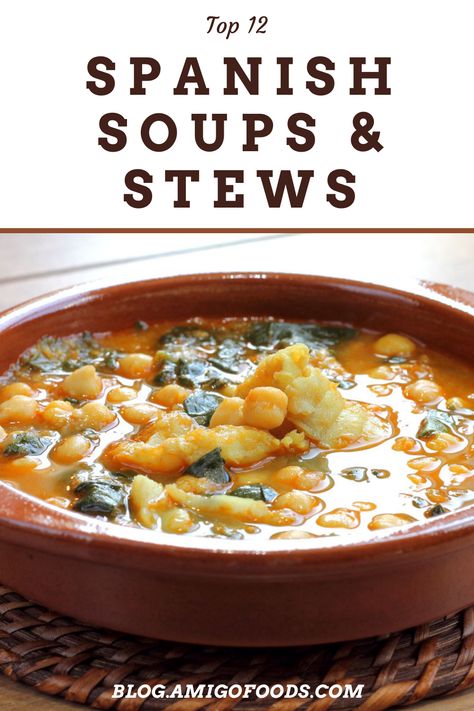 Spanish Soups, Caldo Gallego Recipe, Ham Beans, Spanish Stew, Authentic Spanish Recipes, Basque Food, Spanish Soup, Holiday Soups, Chewy Bread