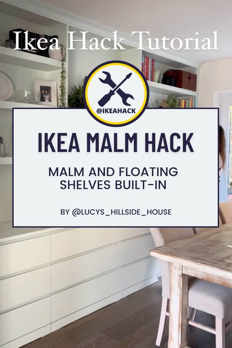 Ikea Malm And Billy Combo, Malm Combination, Hillside House, Ikea Malm, Custom Storage, Maximize Space, Interior Stylist, Problem Solving Skills, Ikea Hack