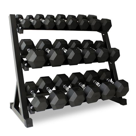 PRICES MAY VARY. Versatile Weight Range: This dumbbell set offers a wide range of weights from 5 to 50 lbs (2.3 to 22.7 kg), suitable for various fitness levels and exercises. Durable Construction: Crafted from iron and steel, ensuring long-lasting durability and resistance to wear and tear. Convenient Storage: Includes a rack for organizing and storing the weights, keeping your workout space tidy and accessible. Commercial Gym Equipment: Designed for both commercial gyms and home use, providing Dumbbell Set With Rack, Barbell Set, Shape Meaning, Hex Dumbbells, Dumbbell Rack, Hand Weights, Dumbbell Set, Weight Set, Home Gym Equipment