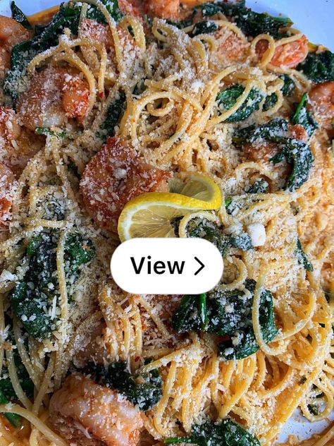 Lemon8 · Lemon garlic Parmesan pasta with shrimp & spinach · @Tiffany Jones Lemon Garlic Parmesan Pasta, Shrimp Spinach, Garlic Parmesan Pasta, Pasta With Shrimp, Tiffany Jones, Parmesan Pasta, Shrimp Pasta, Garlic Parmesan, Shrimp Recipes