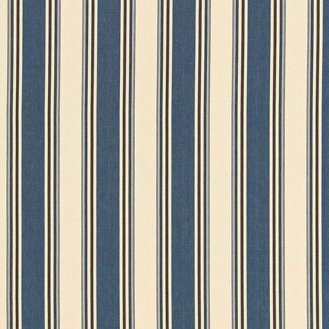 Loren Stripe - Marine Fabrics | Schumacher Flame Test, Marine Colors, Schumacher Fabric, Stripe Fabric, Elegant Interiors, Fabric Texture, Striped Fabrics, The Bar, Upholstery Fabric