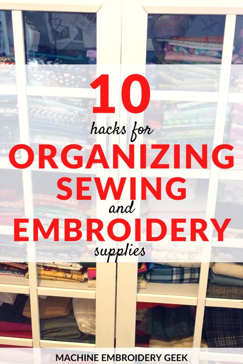 Cheap Diy Organization, Embroidery Organization, Used Embroidery Machines, Sewing Supplies Organization, Sewing Decor, Machine Storage, Colorful Hairstyles, Sewing And Embroidery, Embroidery Store